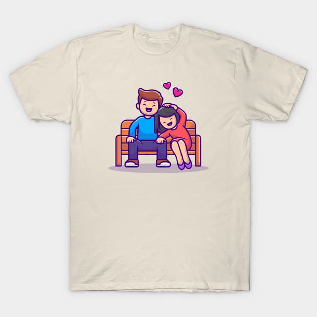 Cute Couple Human T-Shirt by Catalyst Labs